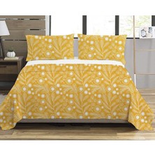 Evmila Modern Desenli Baskılı Çift Kişilik Pike Takımı 200X230 cm Renkli