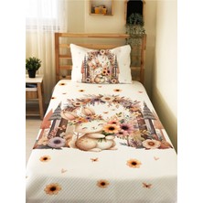 Evmila Sevimli Tavşan Desenli Tek Kişilik Pike Takımı 160X230 cm