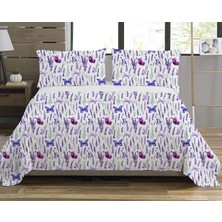 Evmila Modern Desenli Baskılı Çift Kişilik Pike Takımı 200X230 cm Renkli