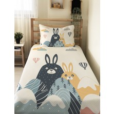 Evmila Tavşan Desenli, Baskılı Tek Kişilik ve Çocuk Pike Takımı