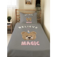 Evmila Teddy Desenli, Baskılı Tek Kişilik ve Çocuk Pike Takımı