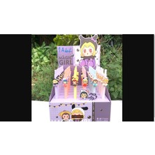 Es Dekor Girl Aralık 2023 Kırtasiye Hediyelik Gift Sihirli Anime Tıklama Dekoratif 1 Adet Jel Kalem Turuncu