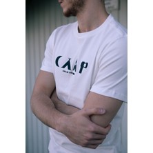 Han Raiment Beyaz Camp Baskılı T-Shirt