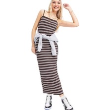 Nike Women's Multi Dress Spor Kadın Elbise Kahve