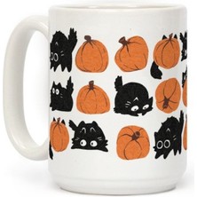 Bexdore Balkabağı Kediler Kahve Kupa Ingilizce Kupa