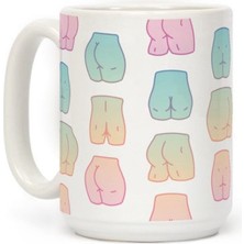 Bexdore Kawaii Pastel Popo Desenli Kupa Ingilizce Kupa