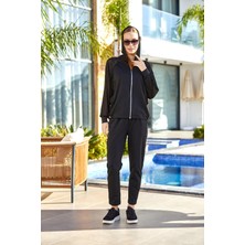 Cossy By Aqua Kadın Siyah Eşofman Takımı 24706