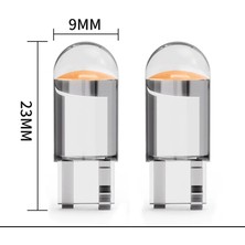 2 Adet T10 LED T10 Araba Işık  LED Cam 6000K Beyaz Oto Otomobil Plaka Lambası Okuma Drl Ampul Tarzı 12V