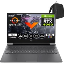 Hp Victus W15-FB2010NT Amd Ryzen 5-8645HS 24GB Ddr5 4tb SSD 8gb/ RTX4060 Freedos 15.6" 144 Hz Fhd IPS Taşınabilir Bilgisayar VİCTUSA05NJEA04+WEBLEGELSINÇANTA