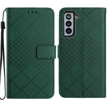 Manyi Market Samsung Galaxy S21 Artı El Kayışı Manyetik Kapak Pu ile Flip Case (Yurt Dışından)