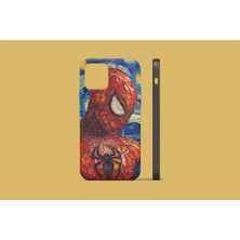 Atlas Kılıf Apple iPhone Se 2022 Uyumlu Spider-Gogh Tasarım Uv Baskı Lansman Kılıf