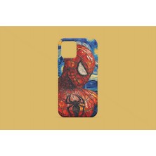 Atlas Kılıf Apple iPhone 13 Mini Uyumlu Spider-Gogh Tasarım Uv Baskı Lansman Kılıf