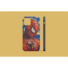 Atlas Kılıf Apple iPhone 12 Mini Uyumlu Spider-Gogh Tasarım Uv Baskı Lansman Kılıf