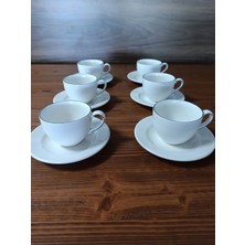 Bonna Porselen Retro Seri 6'lı 80 cc Türk Kahve Fincan Takımı - E104RIT02KFT