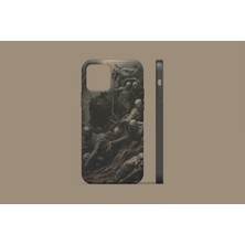Atlas Kılıf Apple iPhone 14 Pro Uyumlu Skeleton Tasarım Uv Baskı Lansman Kılıf