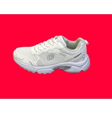 KAFKASLAR AYAKKABI Kafkaslar Düz Beyaz Ortopedik Günlük Koşu Sneakers Spor Ayakkabı