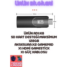 Beboncool K8 4K Hdmi 10000+ Oyunlu Çift Kol 3D Retro Arcade Oyun Konsolu Atari