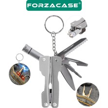 Forzacase Çok Amaçlı 9in1 Katlanabilir Mini Pense Çok Fonksiyonlu Katlanır Metal Çakı - FC505