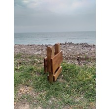 Ender Mobilya Ender Ahşap Katlanabilir Tabure, Katlanabilir Tabure, Kamp Taburesi, Piknik Taburesi