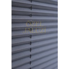 Özel Jaluzi Antrasit Cam Balkon Ve Ofis Plisse Perde(Plaın007)