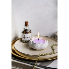 Lalezen Home Çiçek Mumluk Modelde Inci Toz Mum 100GR