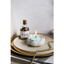 Lalezen Home Çiçek Mumluk Modelde Inci Toz Mum 100GR