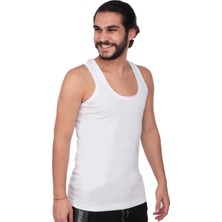Tutku Çapa Collectıon Tutku 6 Lı % 100 Pamuklu Erkek Beyaz Sporcu Atlet 6 Lı