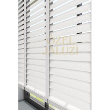Özel Jaluzi Beyaz 50 Mm Ahşap  Jaluzi