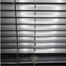 Özel Jaluzi Açık Gri 25 Mm Metal  Jaluzi