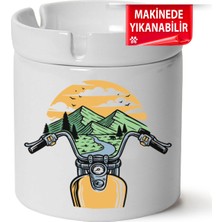 Çakılap Kamp, Karvan, Doğa Baskılı Porselen At-Söndür Küllük (Kl-Dg)