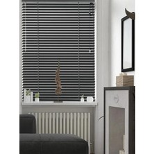 Özel Jaluzi Siyah 25 Mm Metal  Jaluzi