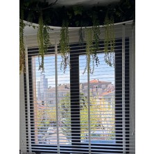 Özel Jaluzi Beyaz 50 MM Ahşap Görünümlü Jaluzi