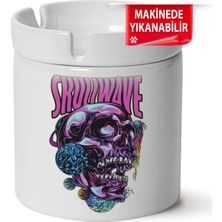Skullwave Baskılı Porselen At-Söndür Küllük (Kl-Krs)