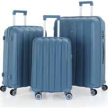 Mçs V305 Üçlü Polipropilen Valiz Seti Sky Blue