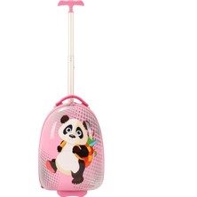 Mçs Çocuk Valizi Pembe Panda Pembe