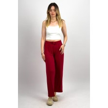 Betimoda Kadın Bol Kesim Bol Paça Rahat Oversize Ince Palazzo Pantolon