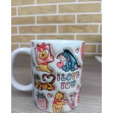 Mugs And Love Winny The Pooh Beyaz 3D Baskı Kupa