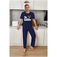 Tampap Erkek Baskılı Pijama Takımı Kısa Kollu Tampap 2170