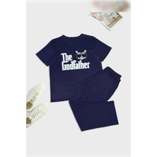 Tampap Erkek Baskılı Pijama Takımı Kısa Kollu Tampap 2170