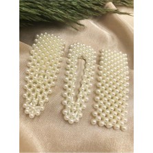 Dzc Kuzenler Avm Kadın Toka Üçlü Set Çıtçıt Inci Toka