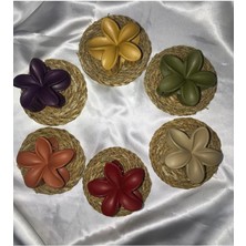 Dzc Kuzenler Avm Kadın Büyük Boy 6'lı (8cm) Renkli Lotus Toka Seti
