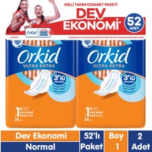 Orkid Ultra Extra Cesaret Paketi Normal Ped 52X2 104 Adet