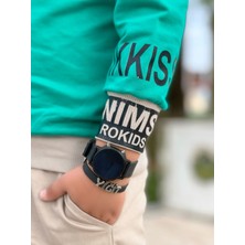 Modavals Gömlek Yaka Sweatshırt ve Gabardin Kargo Pantolon Erkek Çocuk Kombin