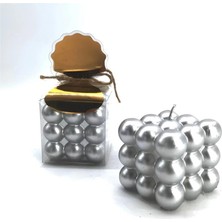 Bubble Küp Mum Gold Gümüş Siyah