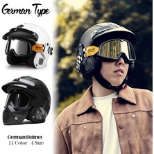 TopOne Motosiklet Amerikan Vintage Üç Çeyrek Kask (Yurt Dışından)