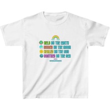 Tarz Yeri Çocuk Baskılı T-Shirt - Beyaz