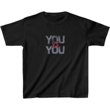 Tarz Yeri Çocuk Baskılı T-Shirt - Siyah