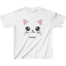 Tarz Yeri Çocuk Baskılı T-Shirt - Beyaz