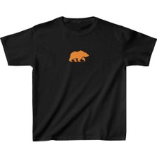 Tarz Yeri Çocuk Baskılı T-Shirt - Siyah