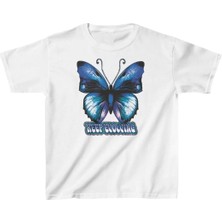 Tarz Yeri Unisex Çocuk Baskılı T-Shirt - Beyaz